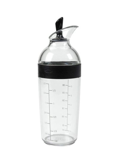 Buy Good Grips Salad Dressing Shaker Clear/Black 2.5x2.5x8.8inch in Saudi Arabia