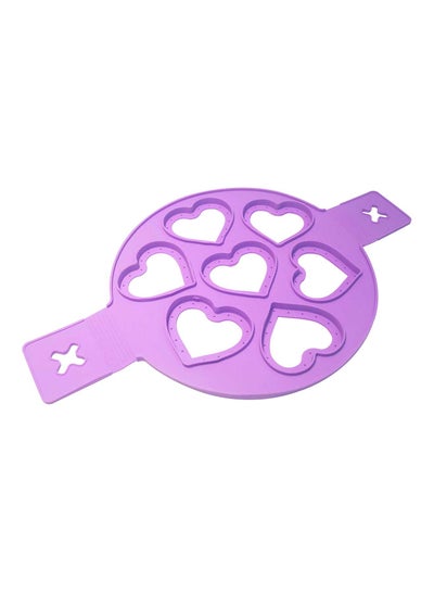 Buy Chocolate Molds - Heart Pancake Shape - Silicone Molds - Cake Mold - Silicon Chocolate Molds - Purple Heart Pancake Mold - Purple in Saudi Arabia