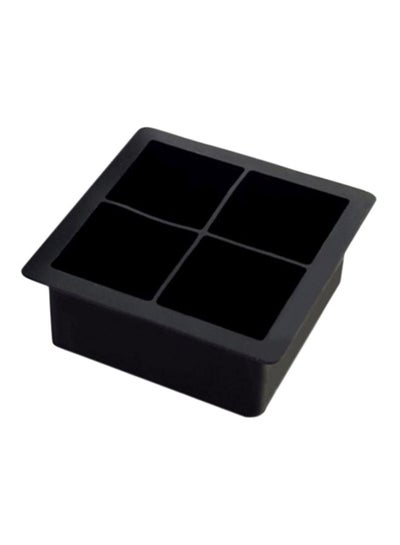 Buy 4-Compartment Ice Cube Mould Black 10x10x5cm in UAE