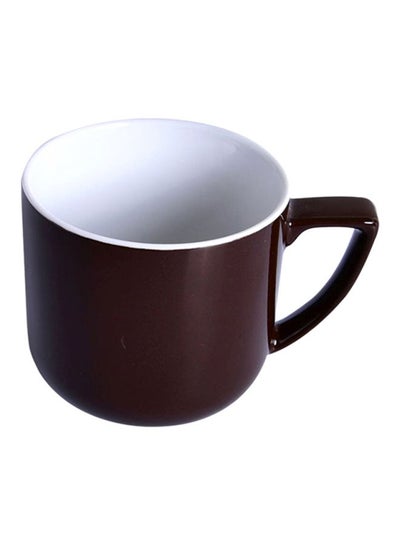 Buy Belly Glazed Mug Brown/White 440ml in UAE