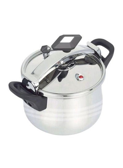 اشتري Stainless Steel Pressure Cooker Silver/Black في الامارات