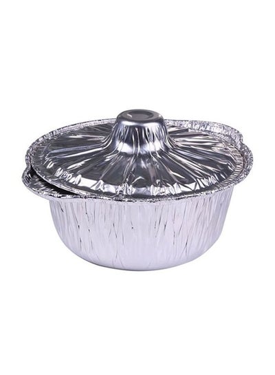 Buy Aluminium Pot With Hood Silver 29cm in UAE