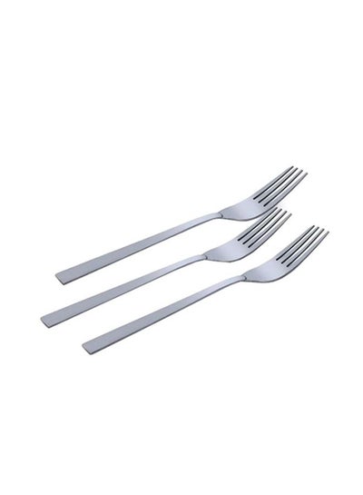 Buy 3-Piece Table Fork Silver in UAE