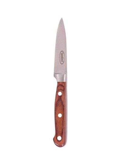 Buy Paring Knife Silver/Brown 3.5inch in Saudi Arabia