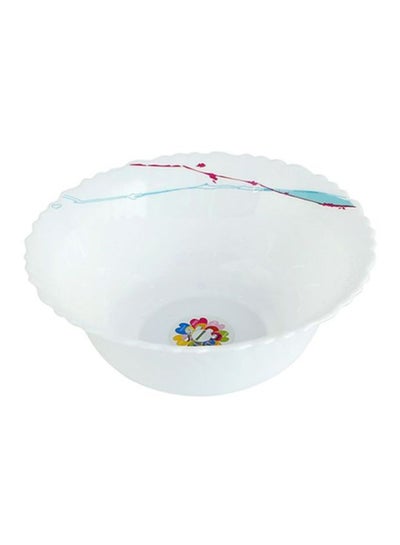 Buy Artflower Design Soup Bowl White/Blue/Red 5cm in UAE