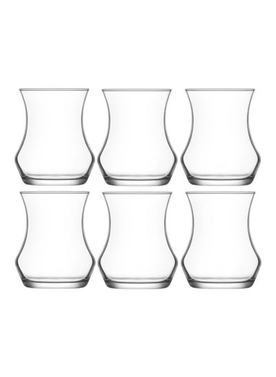 اشتري 6-Piece Eda Tea Glass Set شفاف 170 مل في الامارات