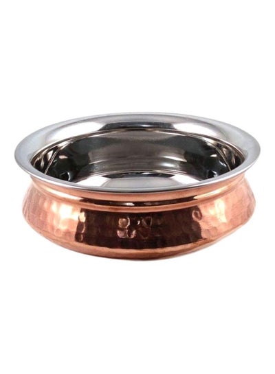 Buy Copper Plated Pot Brown/Silver in UAE