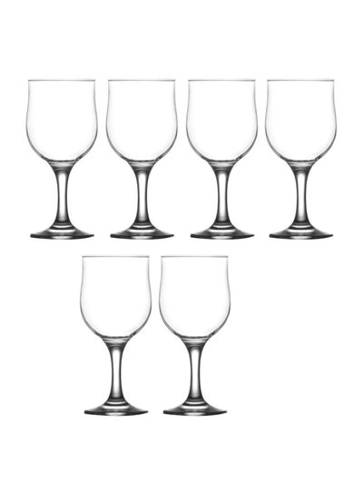 Buy 6-Piece Nevakar Glass Set Clear 320Liters in UAE