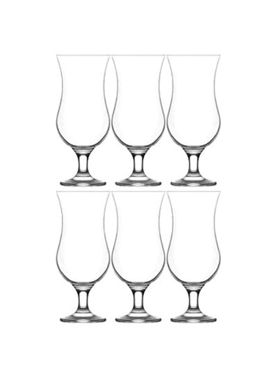 Buy 6-Piece Fiesta Cocktail Glass Set Clear 460ml in UAE