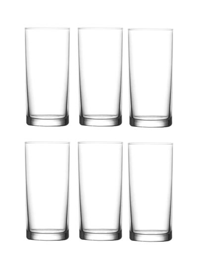Buy 6-Piece Liberty Long Drink Glass Set Clear 295ml in UAE
