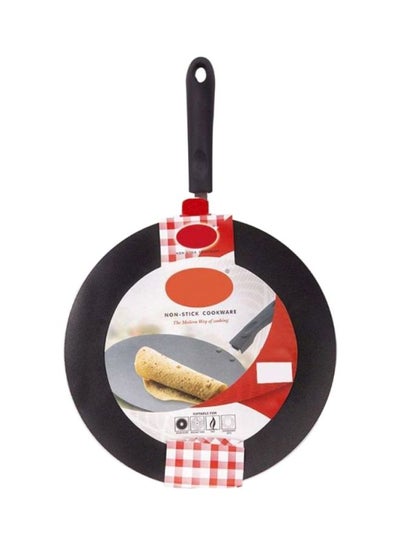 Buy Curved Chapatti Tawa Pan Black 30centimeter in UAE