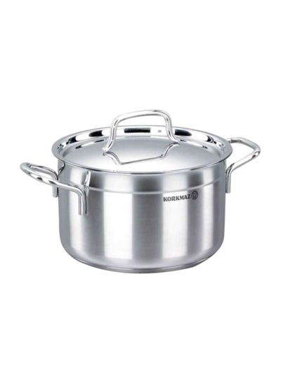 Buy Stainless Steel Casserole Silver 30x15cm in Saudi Arabia