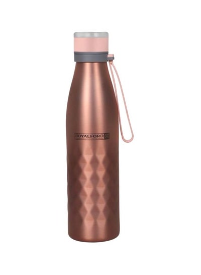 Buy Stainless Steel Vacuum Water Bottle Brown 700ml in UAE