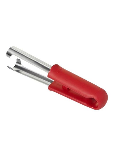 Buy Stainless Steel Quick Release Corer Red/Silver 15cm in UAE