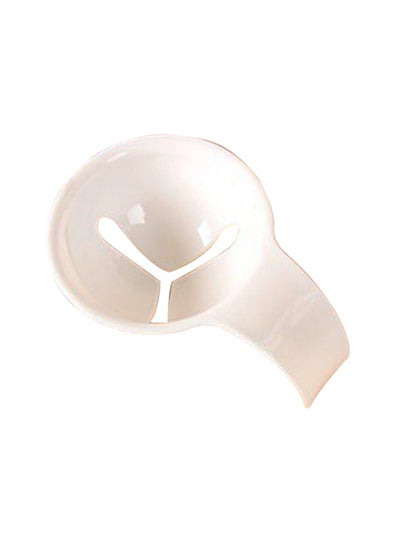 Buy Egg Yolk Separator White 10x7x3.5cm in Saudi Arabia