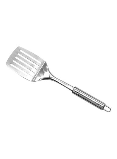 Buy Stainless Steel Slotted Turner With Tube Handle Fish Slice Serving Spatula  RF9850 Silver 35x8x3.6cm in UAE