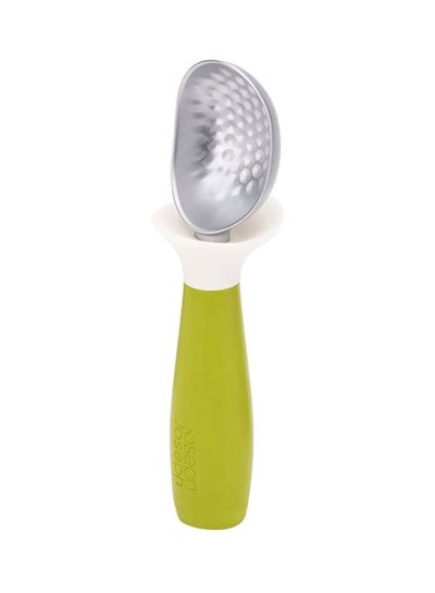 Buy Dimple Ice Cream Scoop Green/Silver/White 18.2x5x5cm in UAE