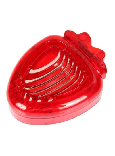 Buy Stainless Steel Strawberry Slicer Red 9.5x3x7.5cm in UAE