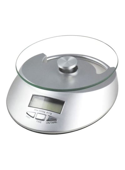 اشتري Digital LED Kitchen Weighing Scale Silver/Clear في السعودية