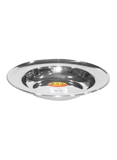 Buy Stainless Steel Soup Plate Silver 28cm in UAE