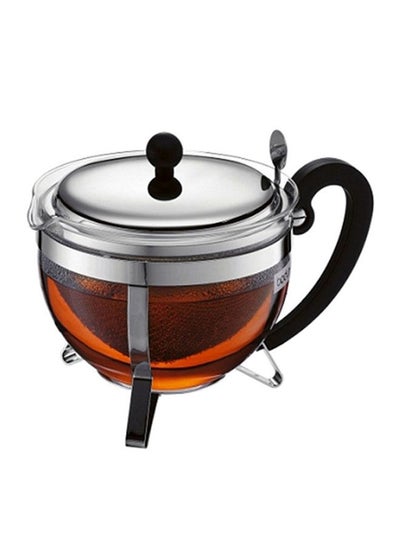 Buy Chambord Tea Pot Silver/Black in UAE