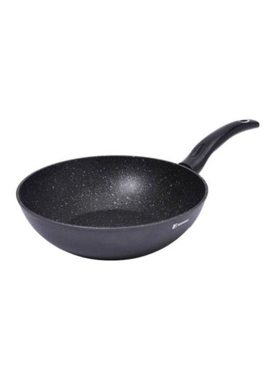 Buy Orion Forged Aluminium Induction Bottom Non-stick Wok Grey 28cm in UAE