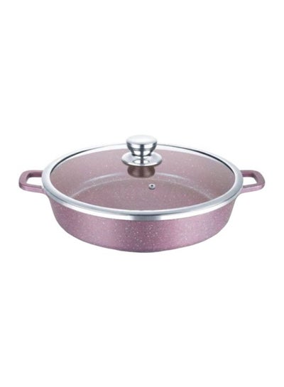 Buy Shallow Cooking Pot Purple 28cm in UAE