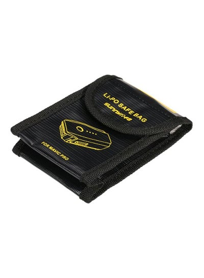 Buy Fireproof Storage Bag Black/Yellow in UAE