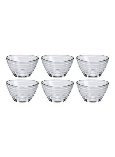 Buy 6-Piece Derin Bowl Set Clear 38mm in UAE