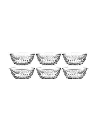 اشتري 6-Piece Alinda Bowl Set Clear 345 مل في الامارات