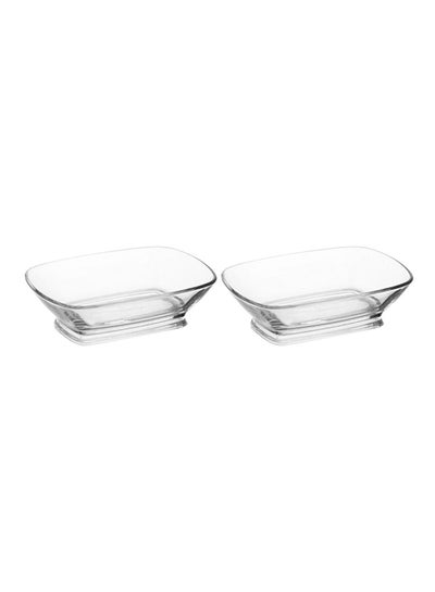 Buy 2-Piece Defne Bowl Set Clear 400ml in UAE