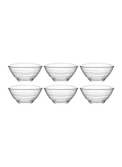 اشتري 6-Piece Derin Bowl Set Clear 200 مل في الامارات