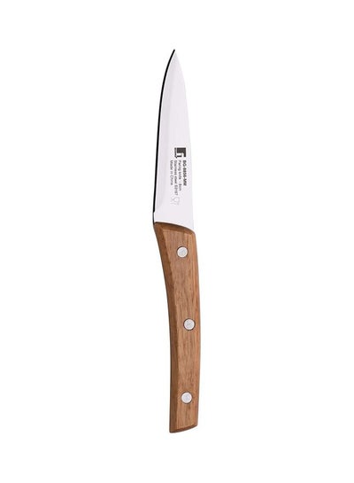 Buy Nature Stainless Steel Paring Knife Brown/Silver 8.8cm in UAE