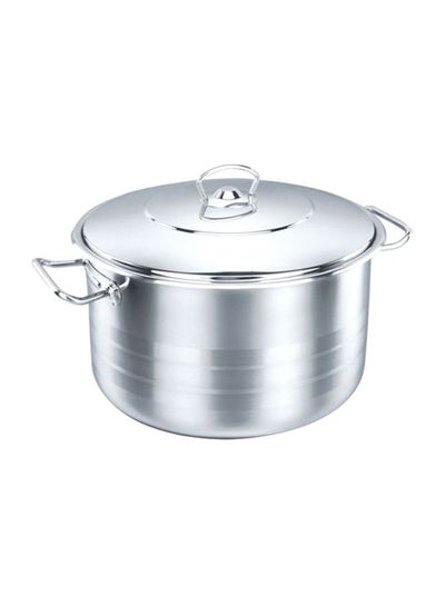 Buy Cooking Pot Silver 10.4x24.2x24.2cm in Saudi Arabia