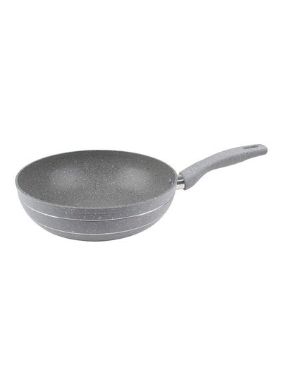 Buy Forged Aluminum Wok Pan Grey 26x8cm in Saudi Arabia