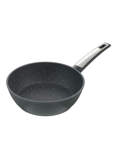 Buy Premium Deep Fry Pan Stone Black 24cm in UAE