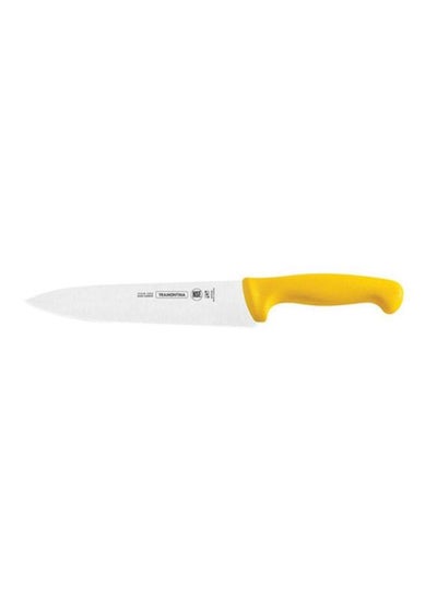 Buy Meat Knife Yellow/Silver 10inch in Saudi Arabia