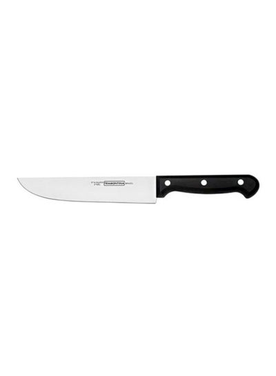 Buy Meat Knife Black/Silver 7inch in UAE