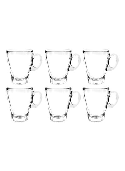 Buy Pack Of 6 Caffe Americano Mug Clear in UAE