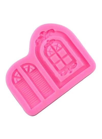 Buy 3D Door Window Silicone Cake Mold Pink One Size in UAE