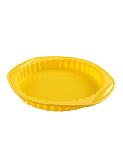 Buy Terra Round Silicone Pie Dish Yellow 170grams in Saudi Arabia