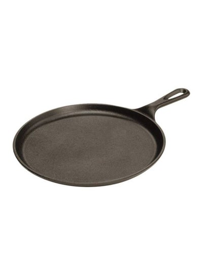 Buy Cast Iron Griddle Black 15.9x10.3x1.5inch in UAE