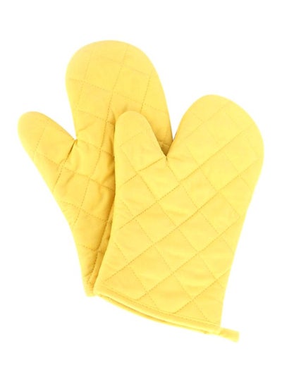 Buy Anti Steam Oven Glove Yellow 18x28cm in Saudi Arabia