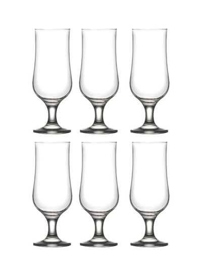 Buy 6-Piece Nevakar Glass Set Clear 190mm in UAE