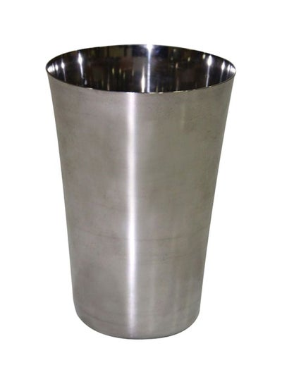 Buy Stainless Steel Heavy Glass Silver 12cm in UAE