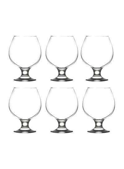 Buy 6-Piece Misket Glass Set Clear 6x390ml in UAE