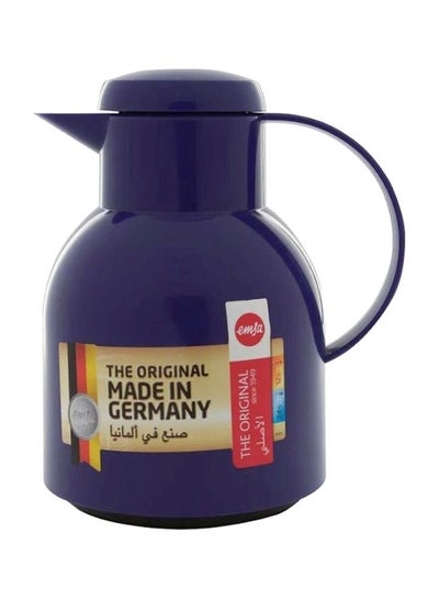 Buy Plastic Vacuum Tea And Coffee Flask Dark Purple 1Liters in Saudi Arabia