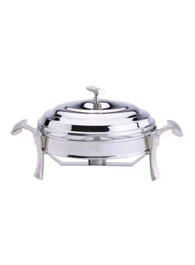 Buy Stainless Steel Round Warmer Silver 2.5Liters in UAE