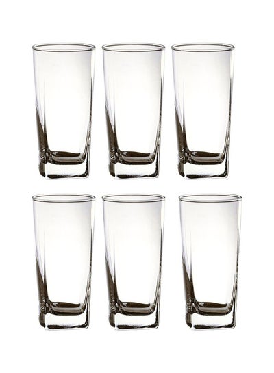 Pack Of 6 Plaza Highball Tumbler Clear 12x10x8cm price in UAE | Noon ...