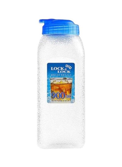 Buy Plastic Water Bottle Clear/Blue in UAE